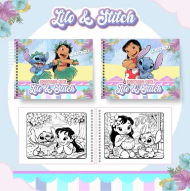Arquivo Livro de Colorir Lilo e Stitch 01