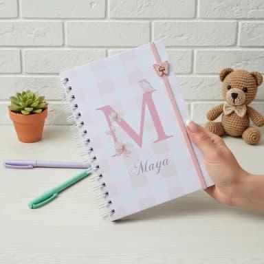 Diário de Rotina do Bebê Personalizado - Escolha a Capa