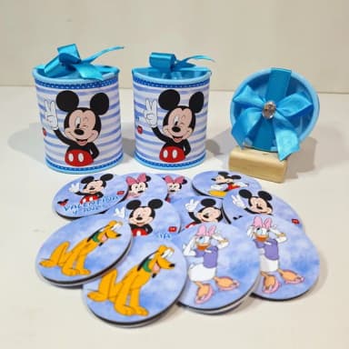 Jogo da Memória em mdf na Tubo Lata - Mickey