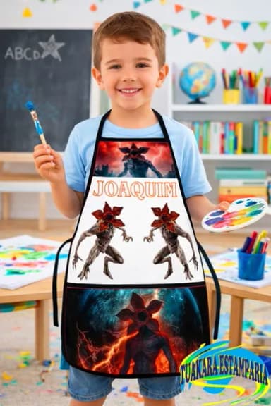 Avental Infantil Demogorgon - Serie Stranger Things