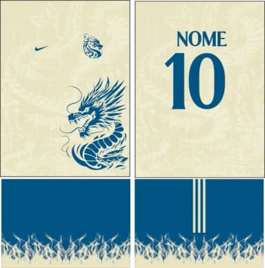 Arte Vetor Camisa Interclasse Dragão 321