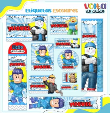 60 Etiquetas Escolares