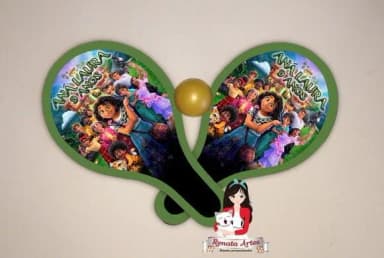 Raquetes de Ping Pong Tema Encanto