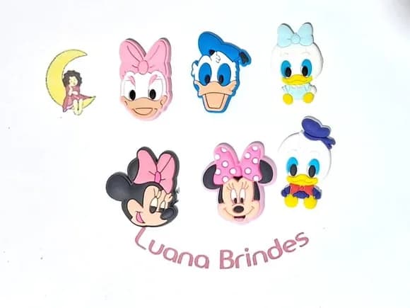 Aplique Turma da Minnie Baby Emborrachada Pacote C/6 Unidade