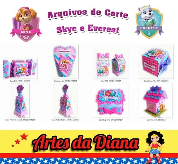 Arquivos De Corte Silhouette - Kit Skye e Everest