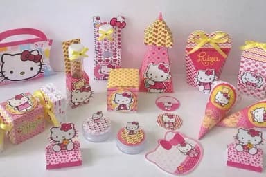 Kit 30 Lembrancinhas Hello Kitty