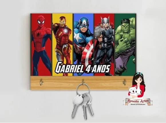 Porta Chaves Personalizado Vingadores
