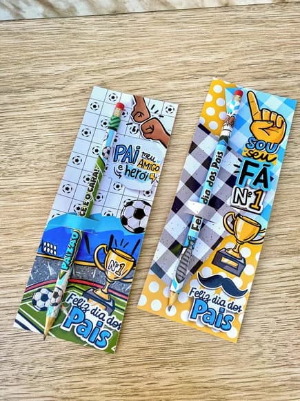 Card com Lápis Dia dos Pais