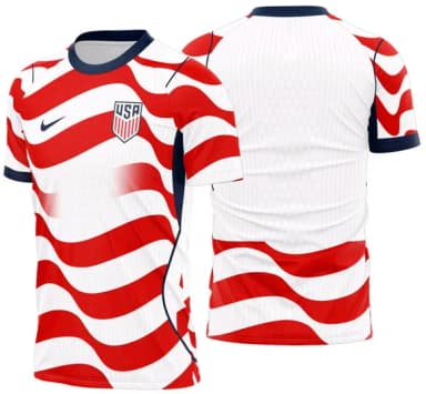 2026 Arte Vetor Camisa Estados Unidos Local 2026