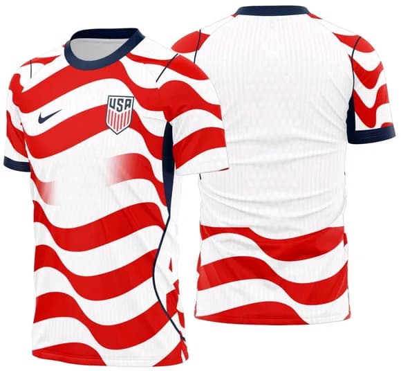 2026 Arte Vetor Camisa Estados Unidos Local 2026