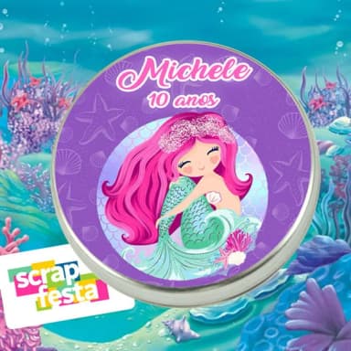 Latinhas Personalizadas Festa Sereia