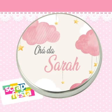 Latinha Personalizada Chá de Bebê Menina