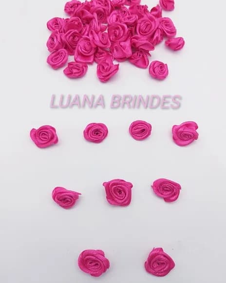 Flor Rococó Pink - 14mm - Pct com 50 Unidades