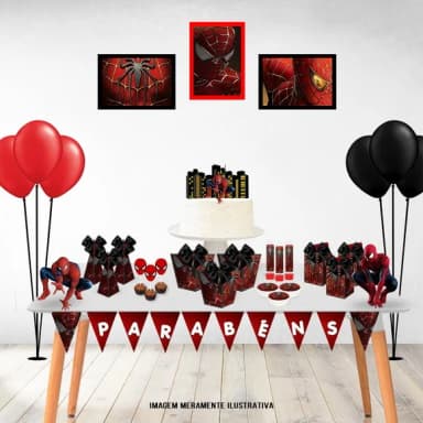 Kit 60 Lembrancinhas Homem Aranha
