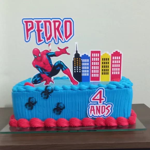 Topo de Bolo Homem Aranha