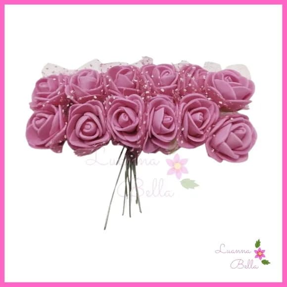 Buque de Flor Rosa em EVA - Pct c/ 2 Buques