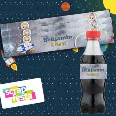 Adesivo Personalizado Rótulo Mini Coca 19,5 x 3,5 Espaço
