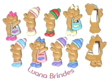 Aplique P/tênis Bobbie Goods 3cm Pacote com 8 Unidades