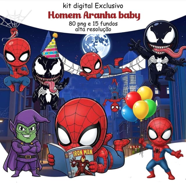 KIT DIGITAL HOMEM ARANHA 10