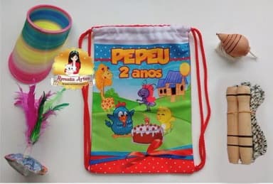 Mochila Boa Infância Tema Galinha Pintadinha Colorida