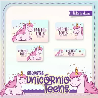 60 Etiquetas Unicornio