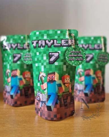 Saquinho Zip Lock 10x17 Lembrancinha Roblox