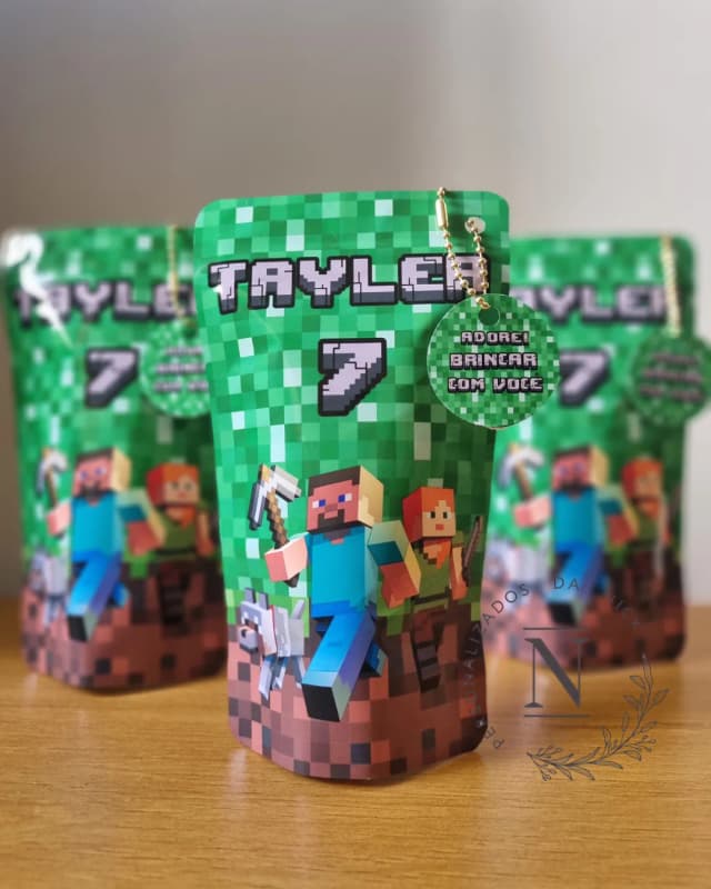 Saquinho Zip Lock 10x17 Lembrancinha Roblox