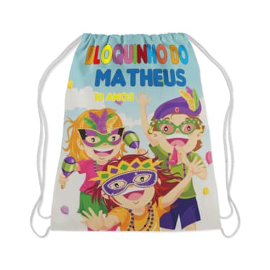 Mochilinha Personalizada Bailinho de Carnaval