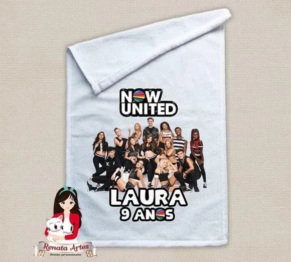 Toalhinha Personalizada Now United
