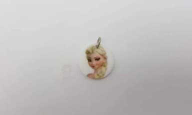 7 Pingentes da Princesa Elsa de Frozen com Argola