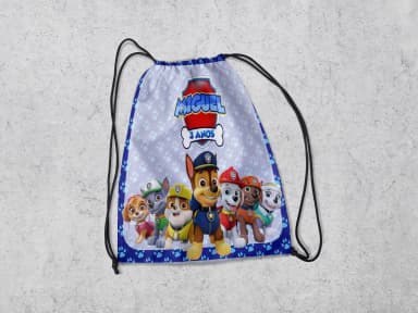 Mochilinha Personalizada para lembrancinhas Patrulha Canina