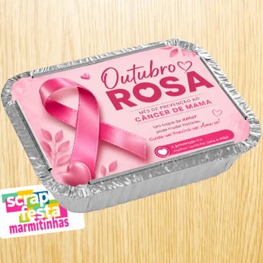 Marmitinha Outubro Rosa Brinde Conscientização