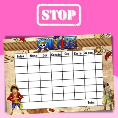 Jogo do Stop ( Conhecido Como Adedanha)