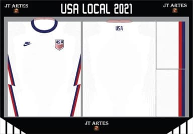 Vetor Camisa do Usa Local 2021