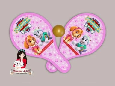 Raquete de Ping Pong Patrulha Canina Skie