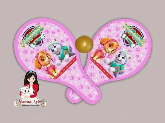 Raquete de Ping Pong Patrulha Canina Skie