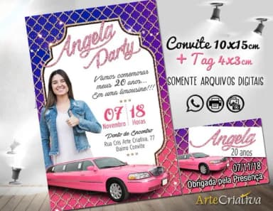 CONVITE DIGITAL C/TAG Festa Limousine