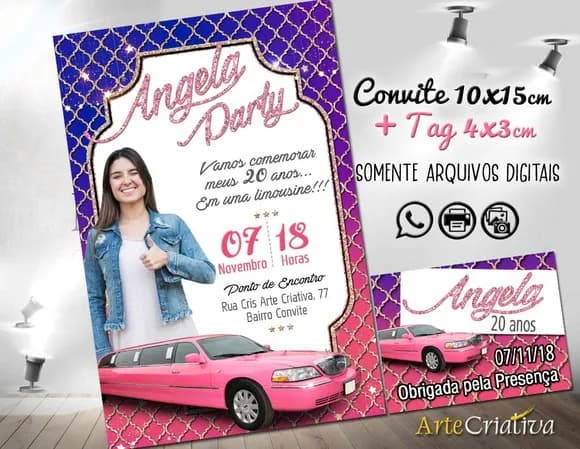 CONVITE DIGITAL C/TAG Festa Limousine