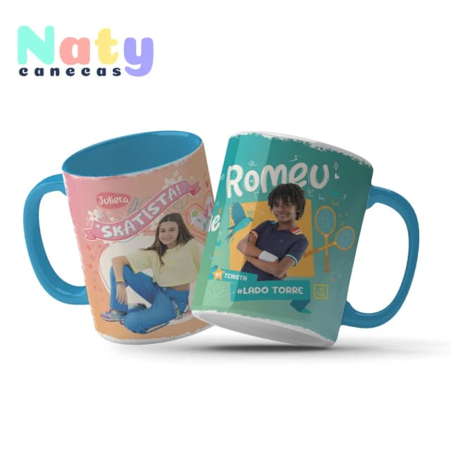 Caneca Personalizada A infância de Romeu e Julieta Personalizada com Nome