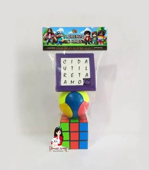 Kit Desafio Personalizado Minecraft Filme