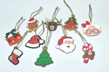 Pingente Natal Pacote com 10 Unidades