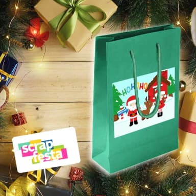 Sacolinha Papel Personalizada Festa Evento Natal