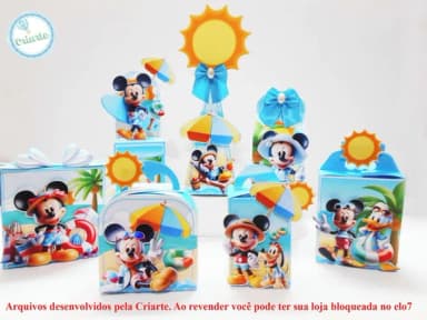 Arquivo de Corte Mickey Pool Party 30