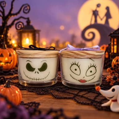 2 Vela Aromática no Copo Personalizada Halloween Jack e Sally  - O Estranho Mundo de Jack - Trabalhamos com outros temas