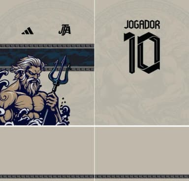 Arte Vetor Camisa Interclasse Poseidon Mod-708