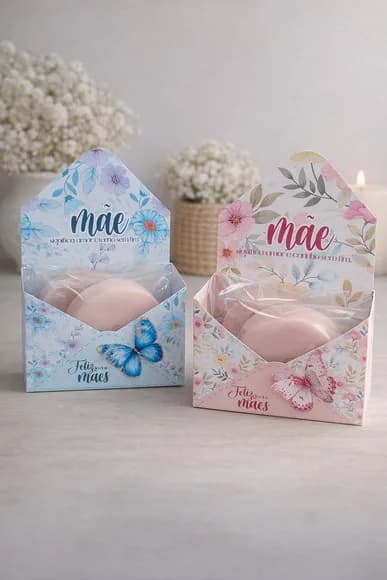 Caixa Envelope para Sabonete Dia das Mães