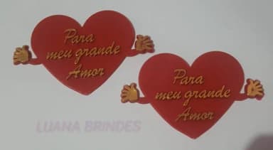 Aplique Para Meu Grande Amor de Acrilico 8,6cm 5 unidades