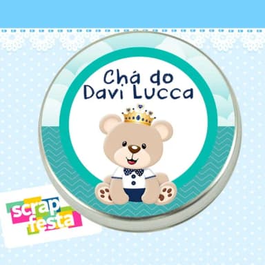Latinha de Chá de Bebê Latinhas Menino