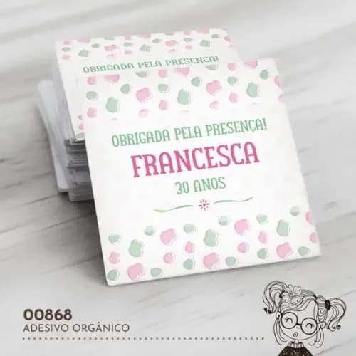 Adesivo Quadrado Orgânico - 00868