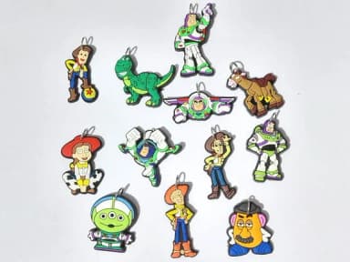 Pingente Toy Story Emborrachado Pacote com 10 Unidades